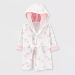 Carters Just One You Baby Girls Sheep Bath Robe Pink New 0-9m